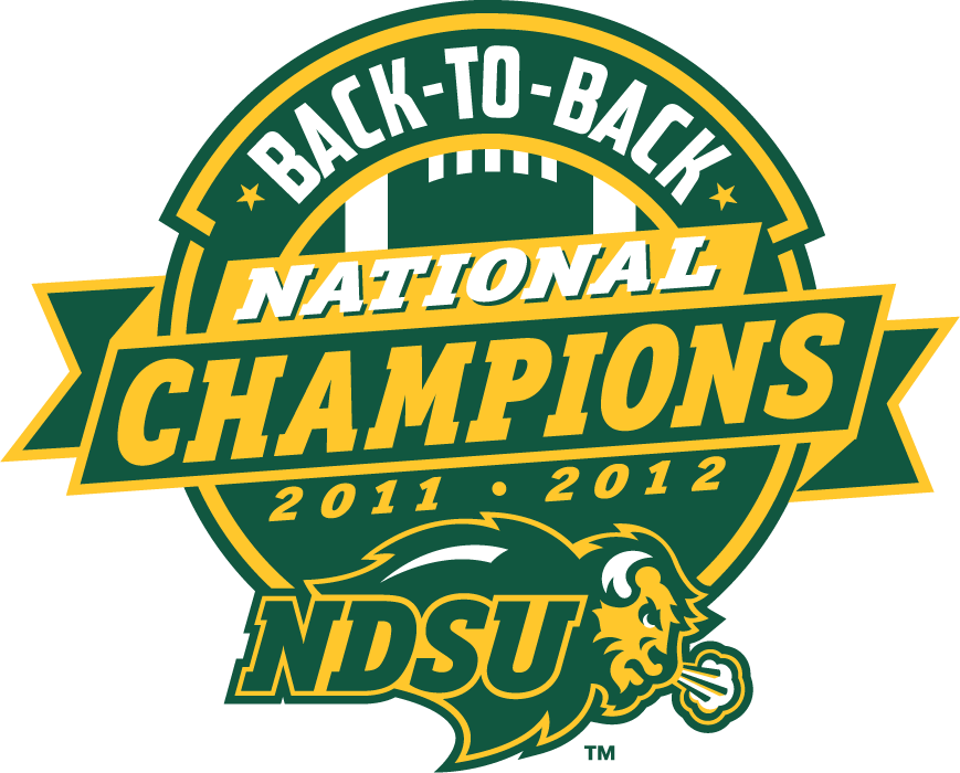 North Dakota State Bison 2012 Champion Logo diy DTF decal sticker